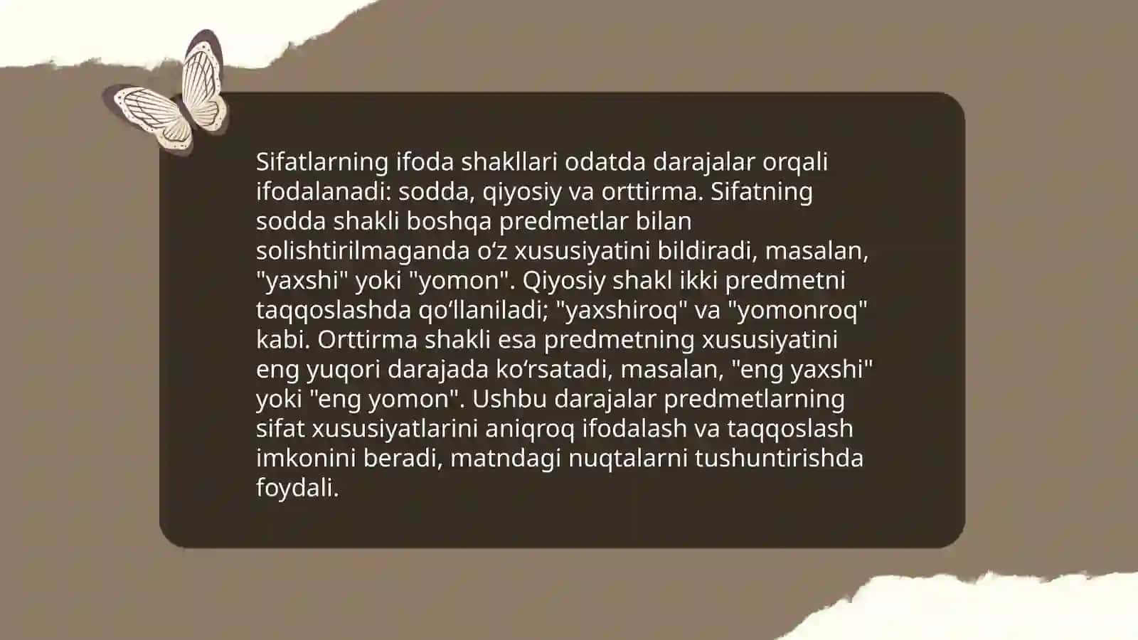 Soʻzlarni turkumlarga ajratish tamoyillari 4