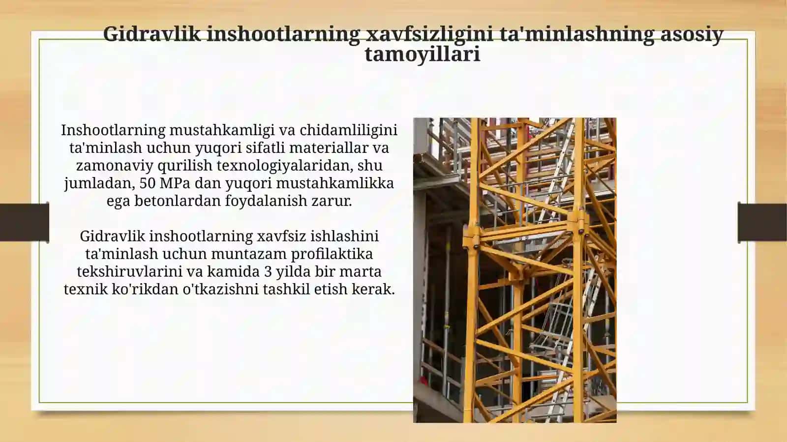 Gidrotexnik inshoatlar xavfsizligini taminlash 4