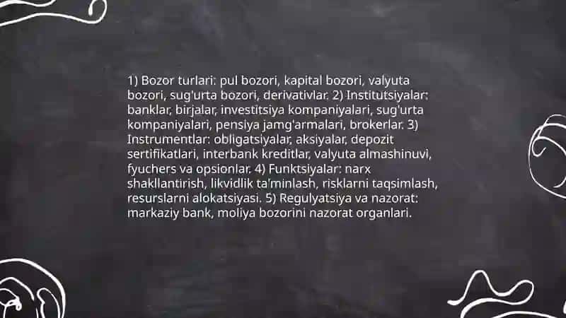 Moliyaviy bozorlar: ijtimoiy-iqtisodiy mohiyati va tarkibi 4