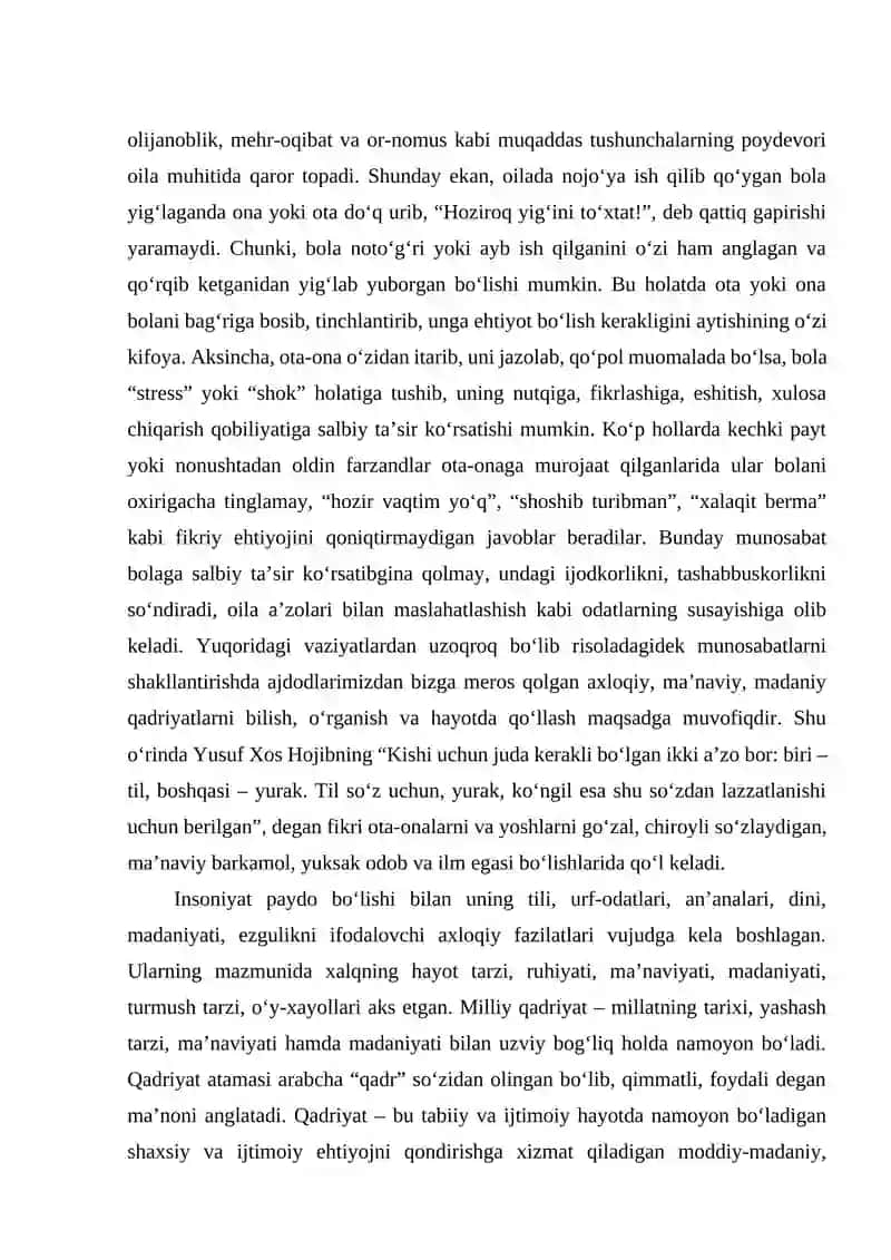 Qadriyatlar qadr topgan yurt 4