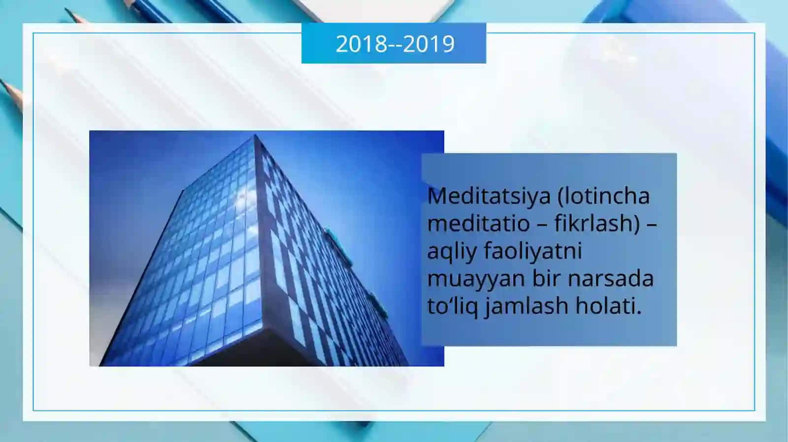 MEDITATSIYA, TURLARI VA OʻTKAZISH SHARTLARI 4