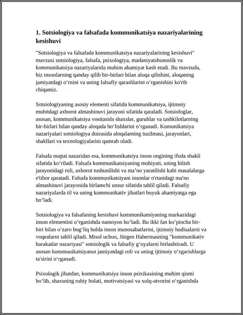 Sotsiologiya va falsafada kommunikatsiya nazariyalarining kesishuvi 4