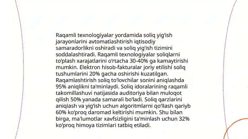 Soliq tizimini raqamli transformatsiyasi 4