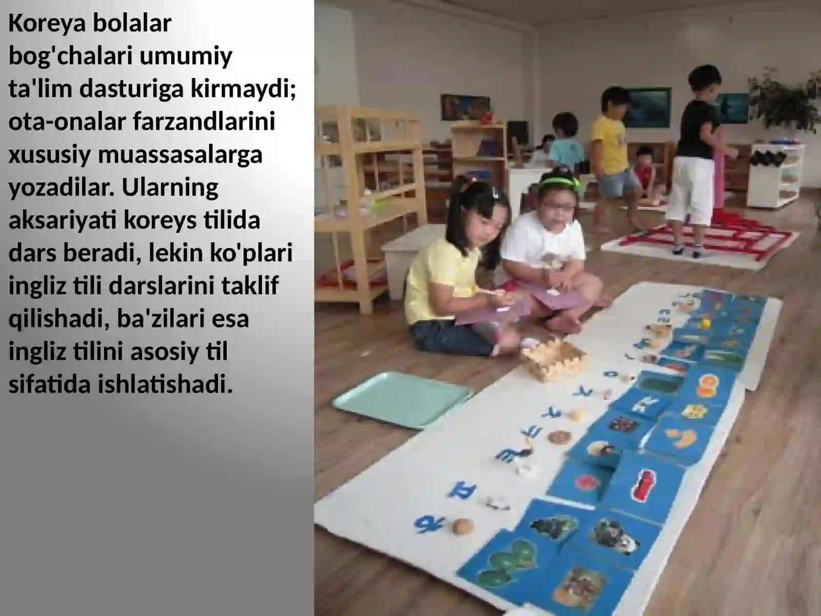 Koreyadagi maktabgacha ta'lim tizimi 4