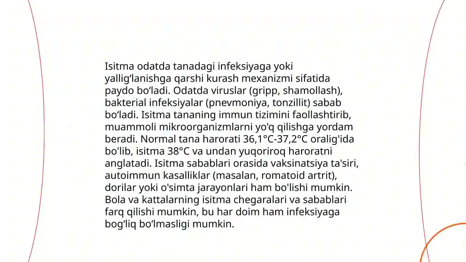 Isitmaning gipertermiyadan farqlovchi xossalari 4
