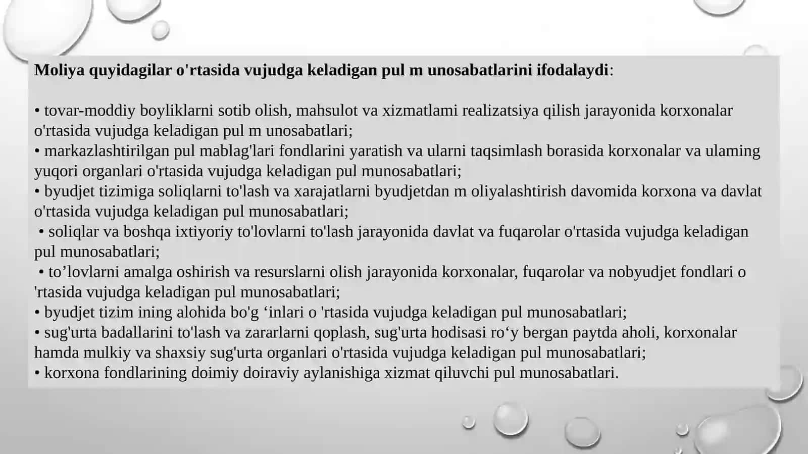 Moliya tizimi va moliyaviy siyosat 4