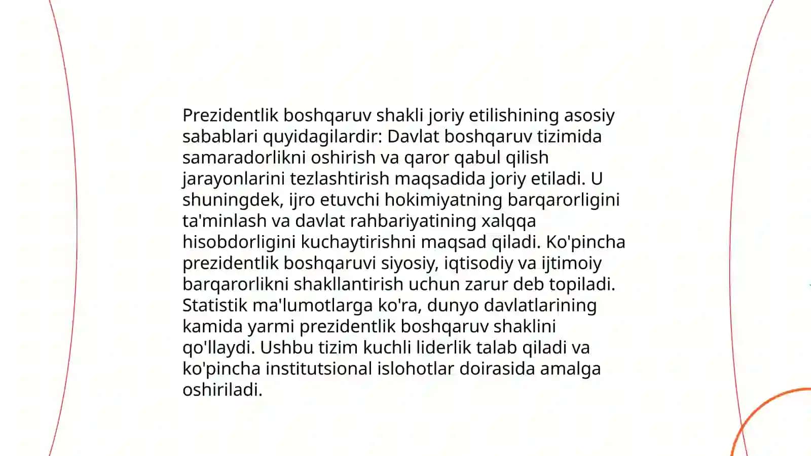 O‘zbekiston Respublikasida Prezidentlik institutining joriy etilishi. Islom Abdug‘aniyevich Karimovning O‘zbekiston Respublikasi Prezident etib saylanishi 4