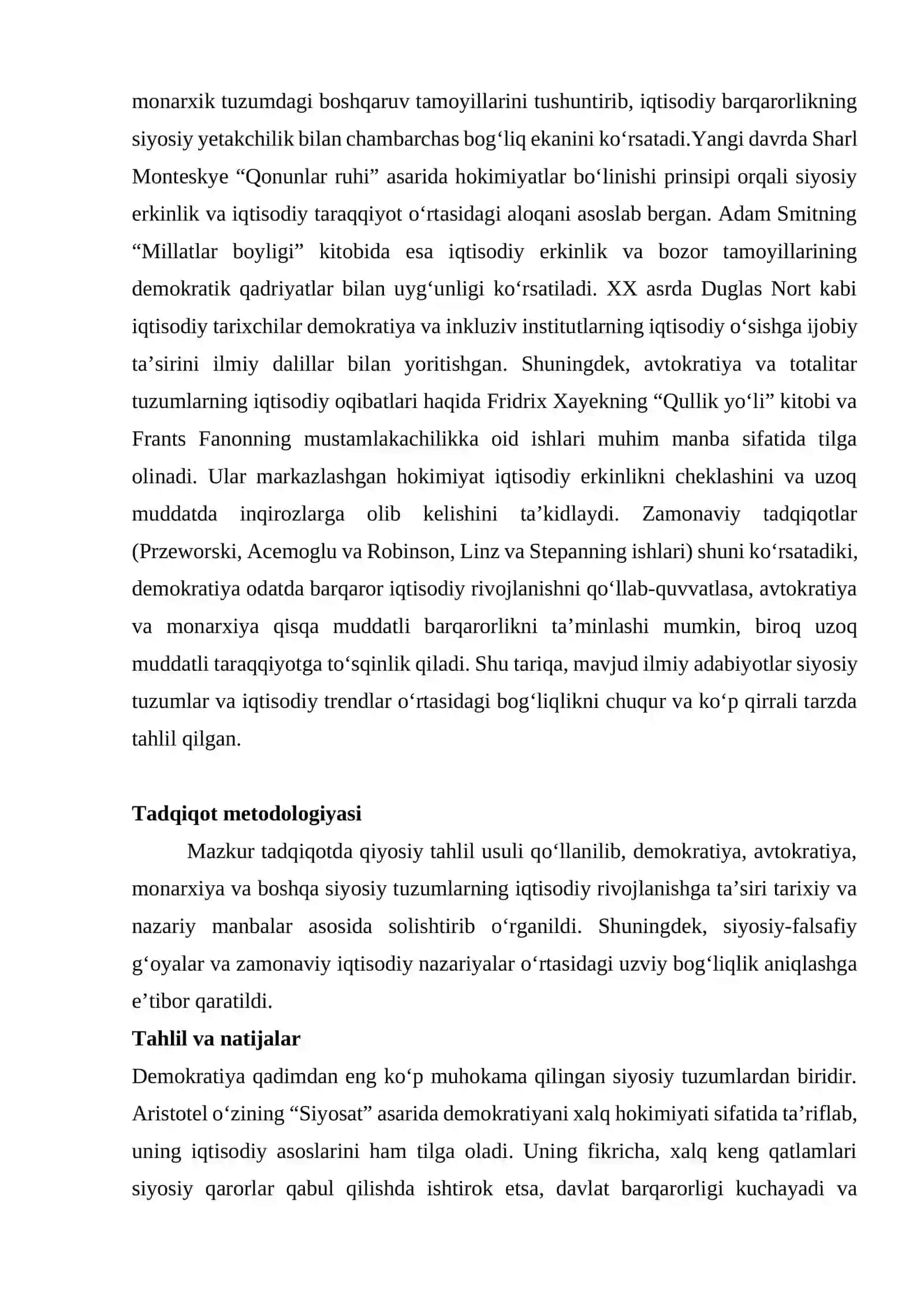 Siyosiy va Falsafiy G‘oyalar Iqtisodiy Modelga Ta’sir 4