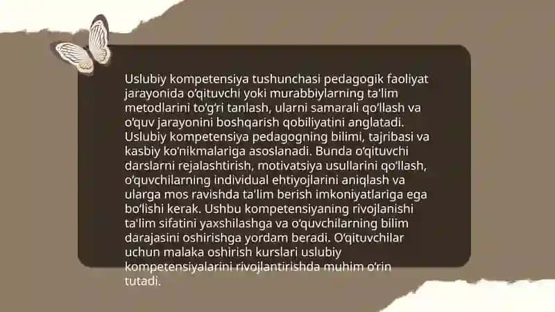 O'qituvchining grammatik va uslubiy kompetensiyasi 4
