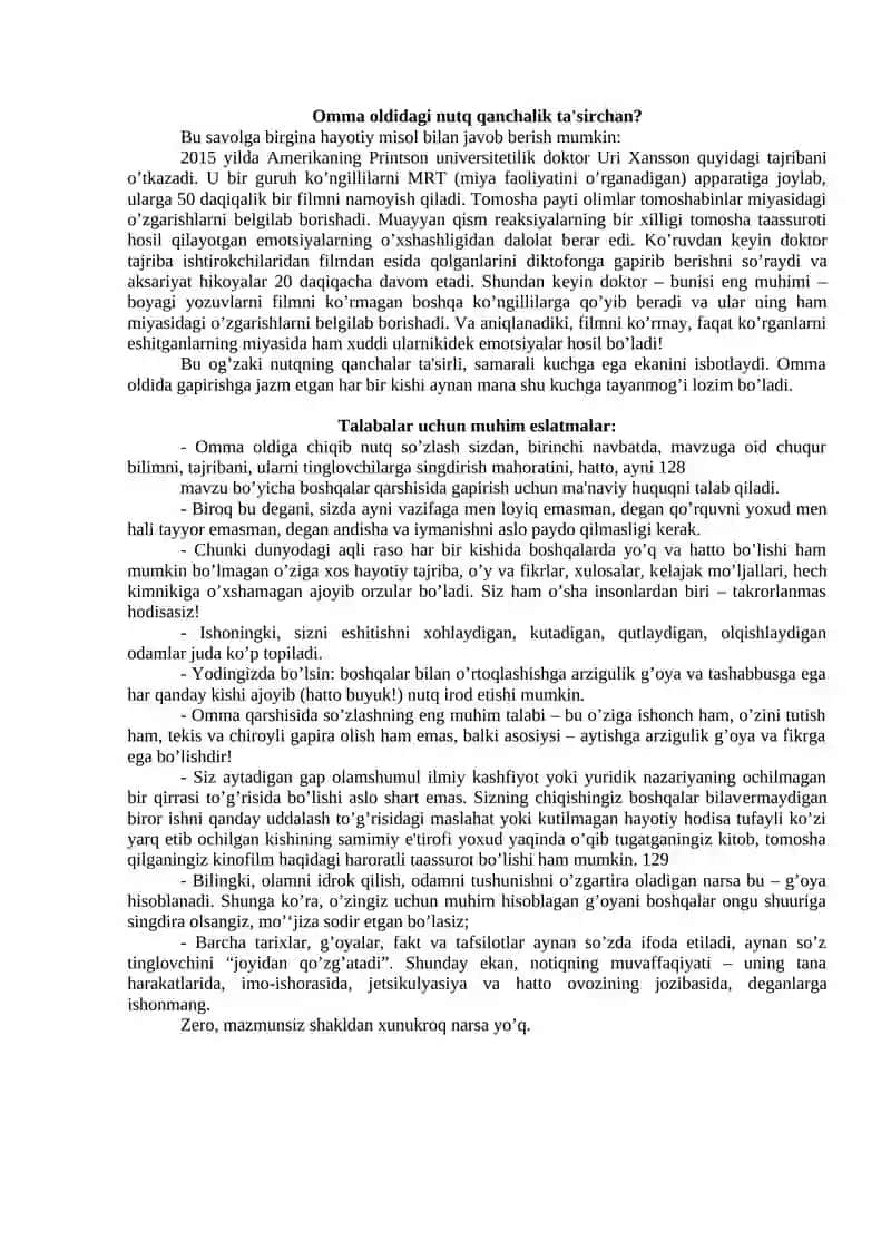 Omma oldidagi nutq va uni rivojlantirish usullari 4