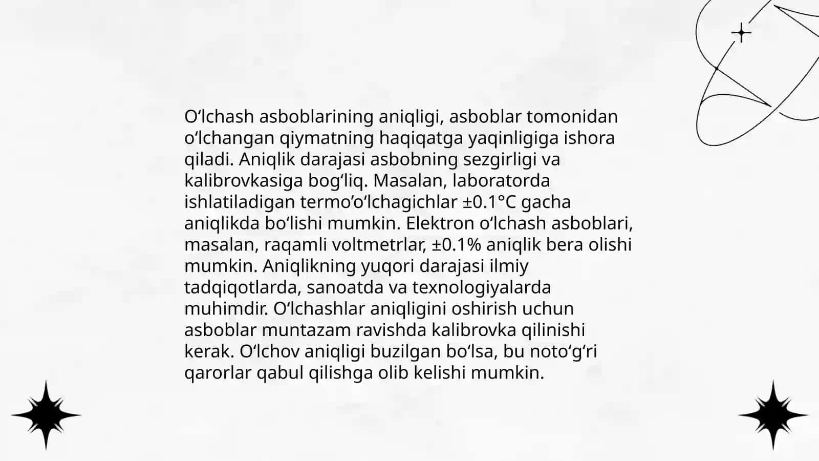 Oʻlchash asboblari va oʻlchash xatoliklari 4