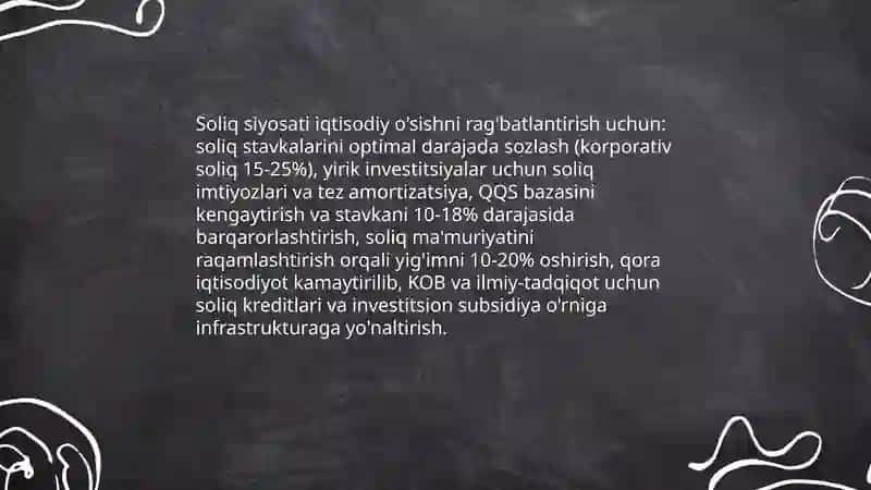 Iqtisodiy usish davlatning fiksal siyosati 4