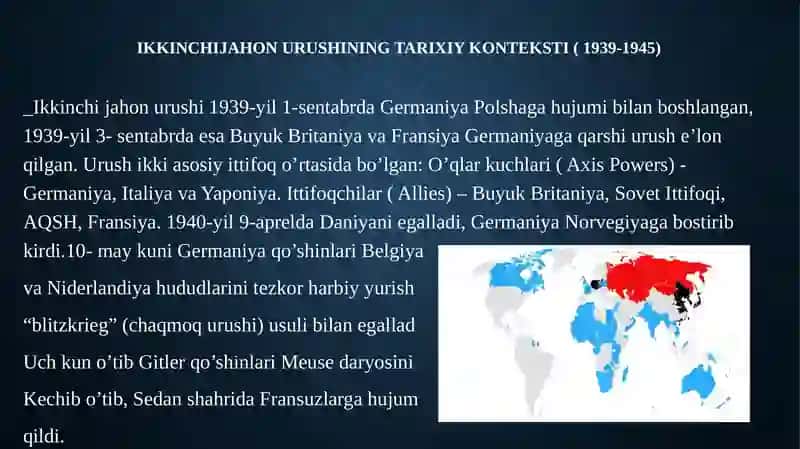 Ikkinchi jahon urushi yakunlari va uning Yevropa davlatlari mavqeiga ta’siri 4