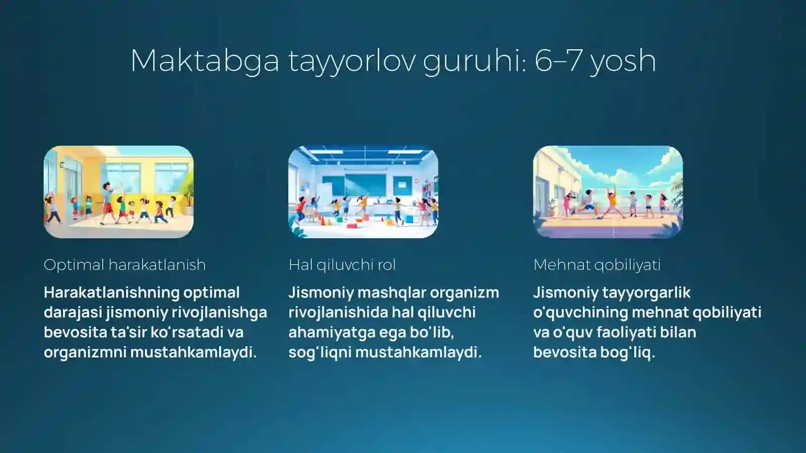 Maktab yoshidagi bolalar jismoniy tarbiyasi 4