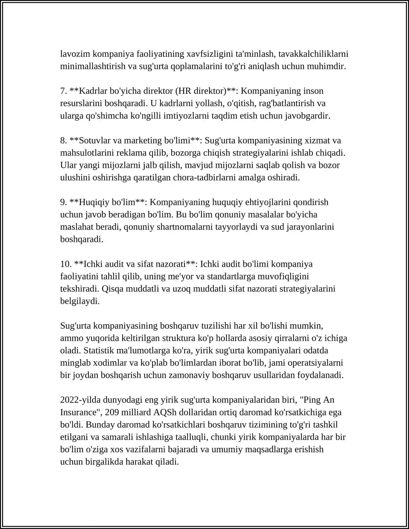 SUG'URTA KOMPANIYASINING TASHKILIY TUZILISHI 4