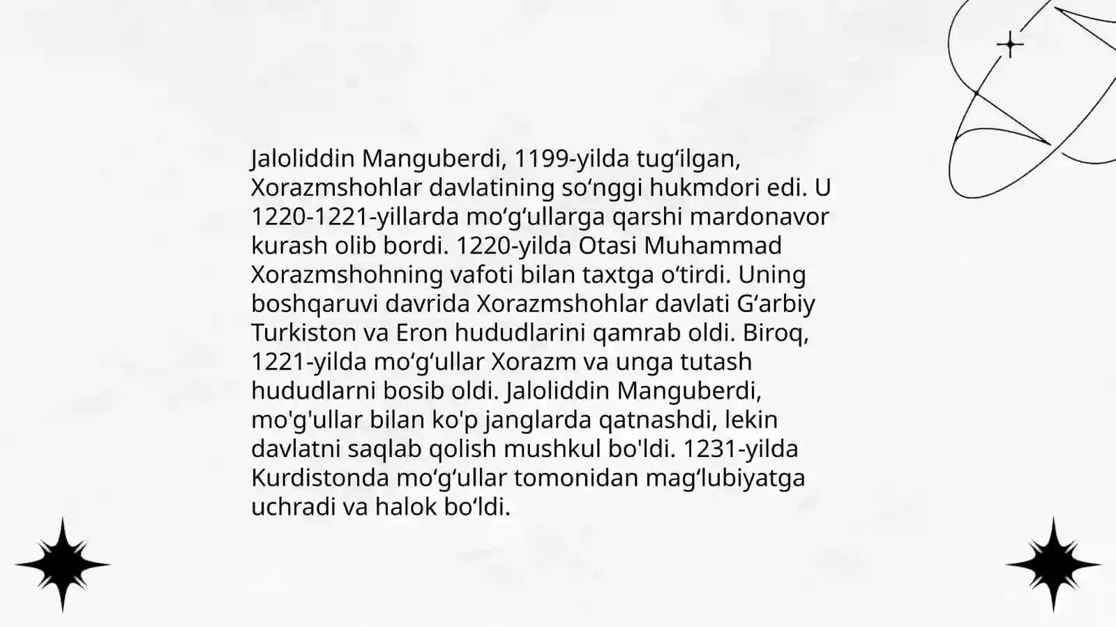 Manguberdiyning yoshligi va tarbiyasi 4