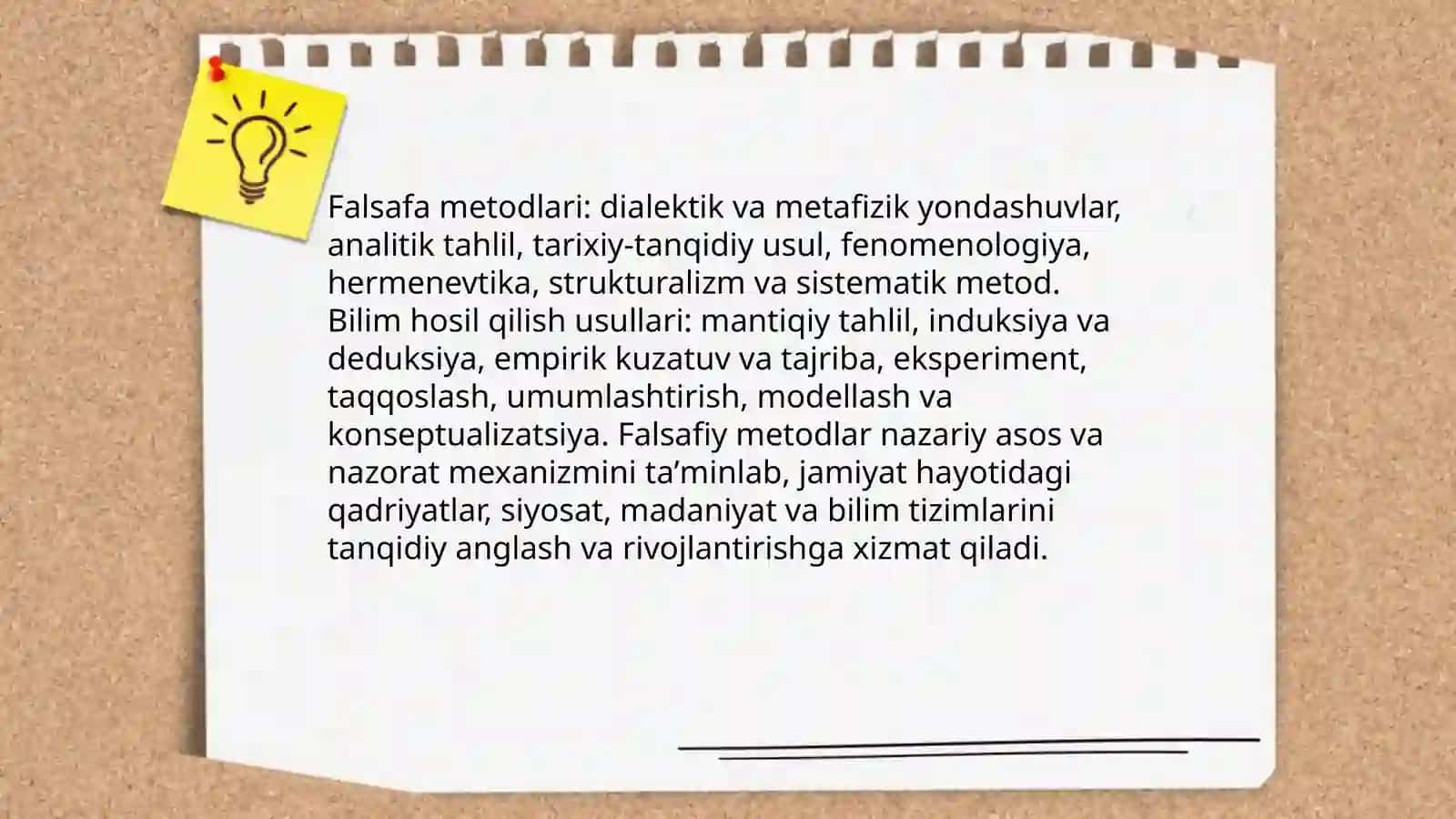 Falsafa fanining predmeti va jamiyat hayotidagi oʻrni 4