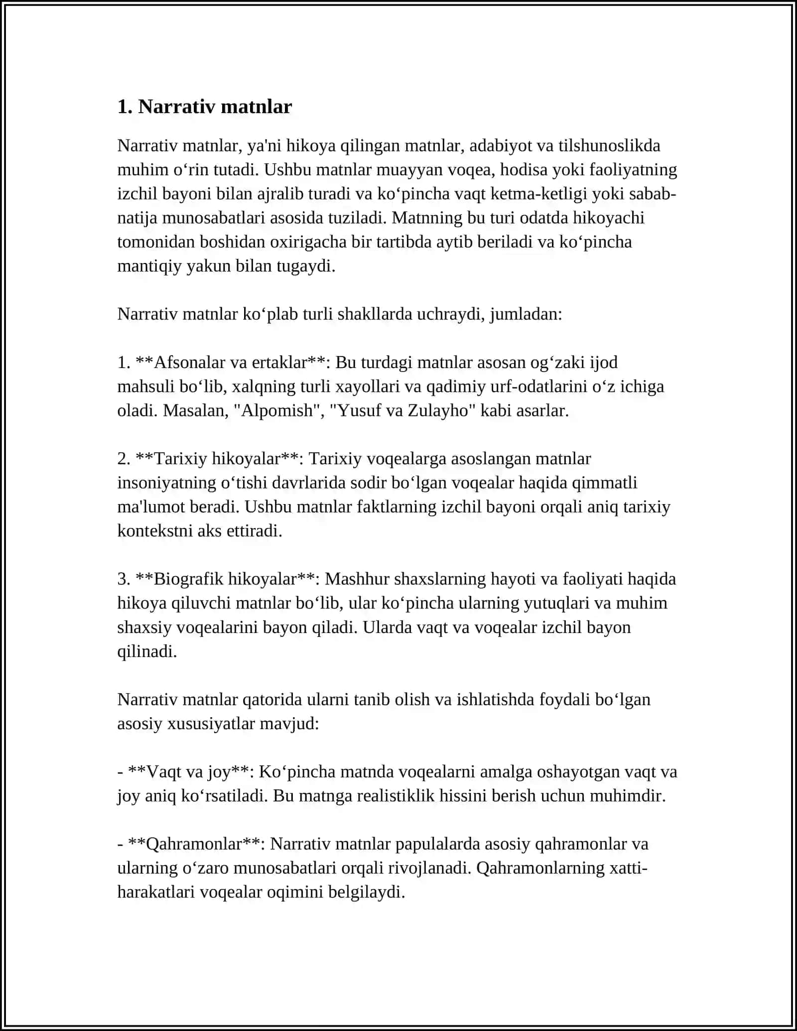 PIRLS XALQORO BAHOLASH DASTURIDA MATN TURLARI 4