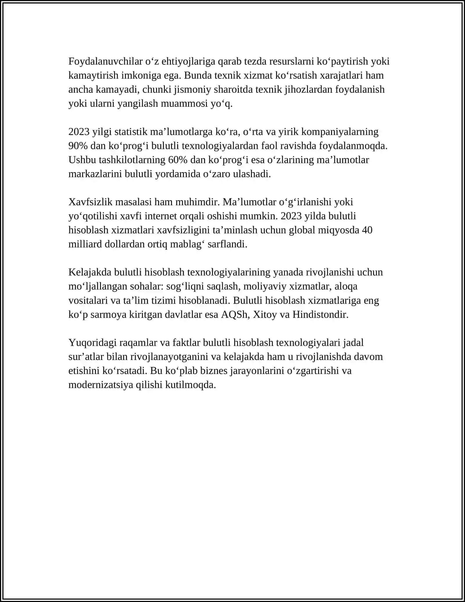 AXBOROT KOMMUNIKATSIYA TEXNALOGIYALARI MAXSULOTLARI 4