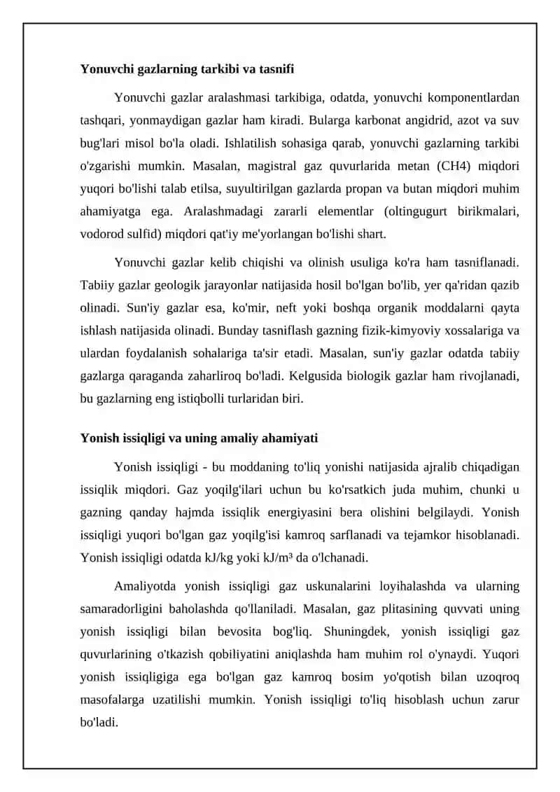 Yonuvchi gazlarning fizik-kimyoviy xossalari 4