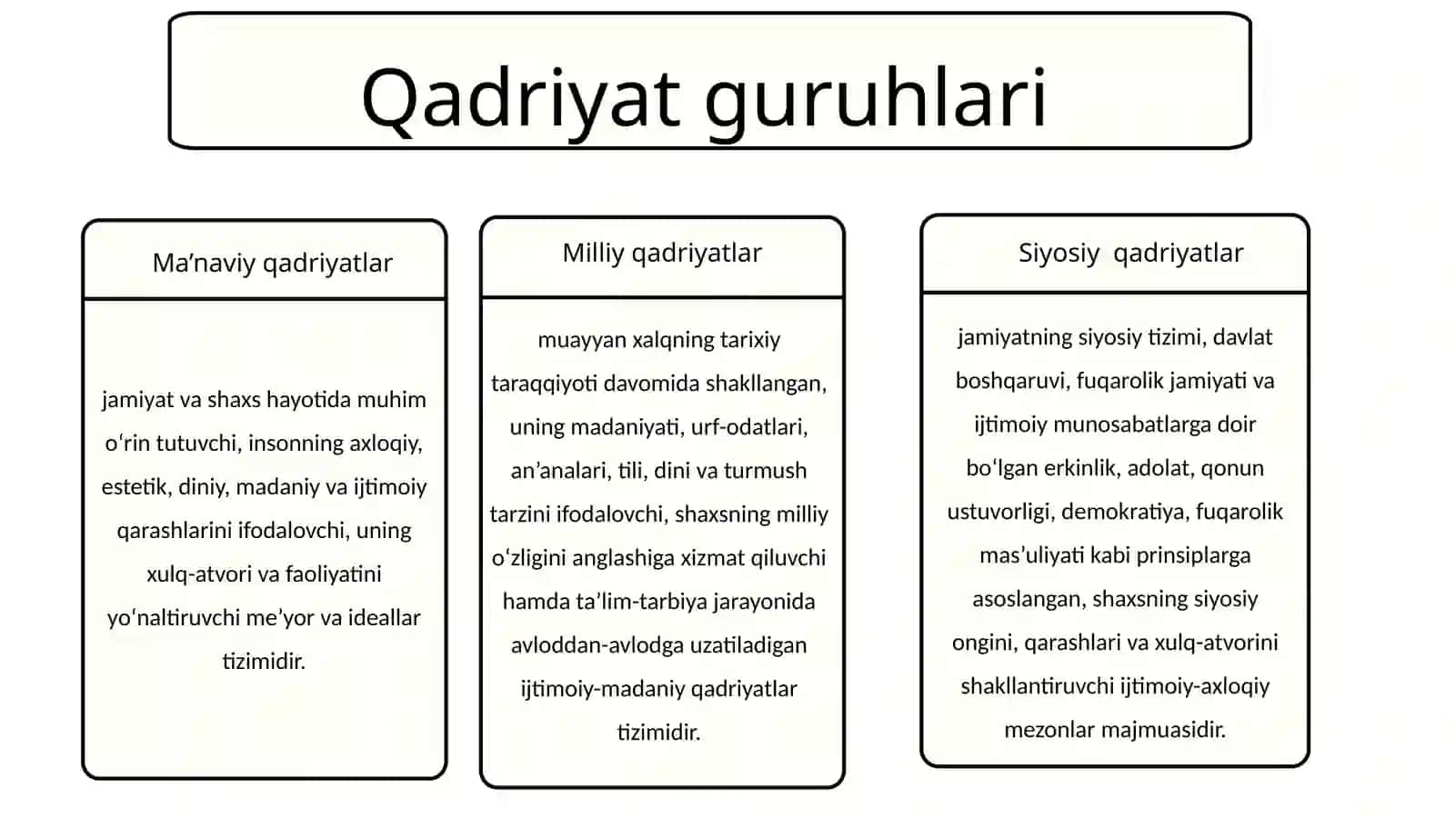 Pedagogik aksiologiyaning ijtimoiy-pedagogik ahamiyati 4