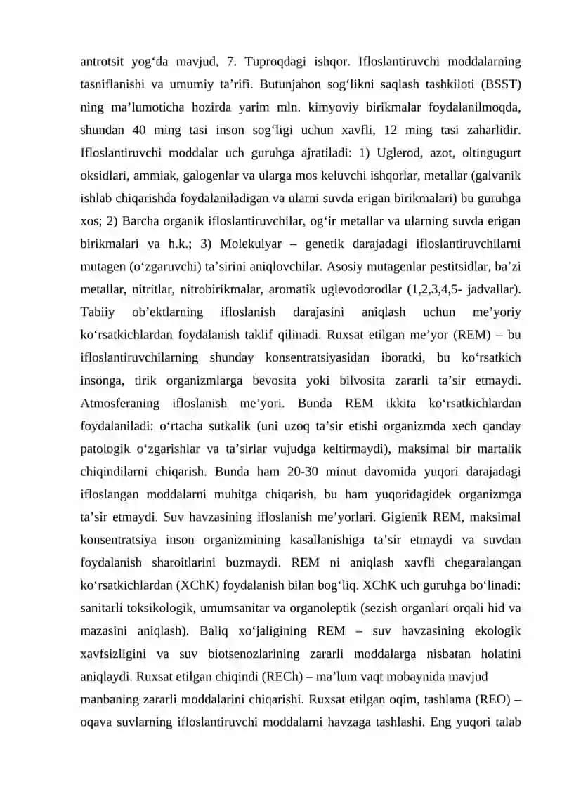 Geoekologiya. Landshaftlarning ekologik funksiyalari. 4