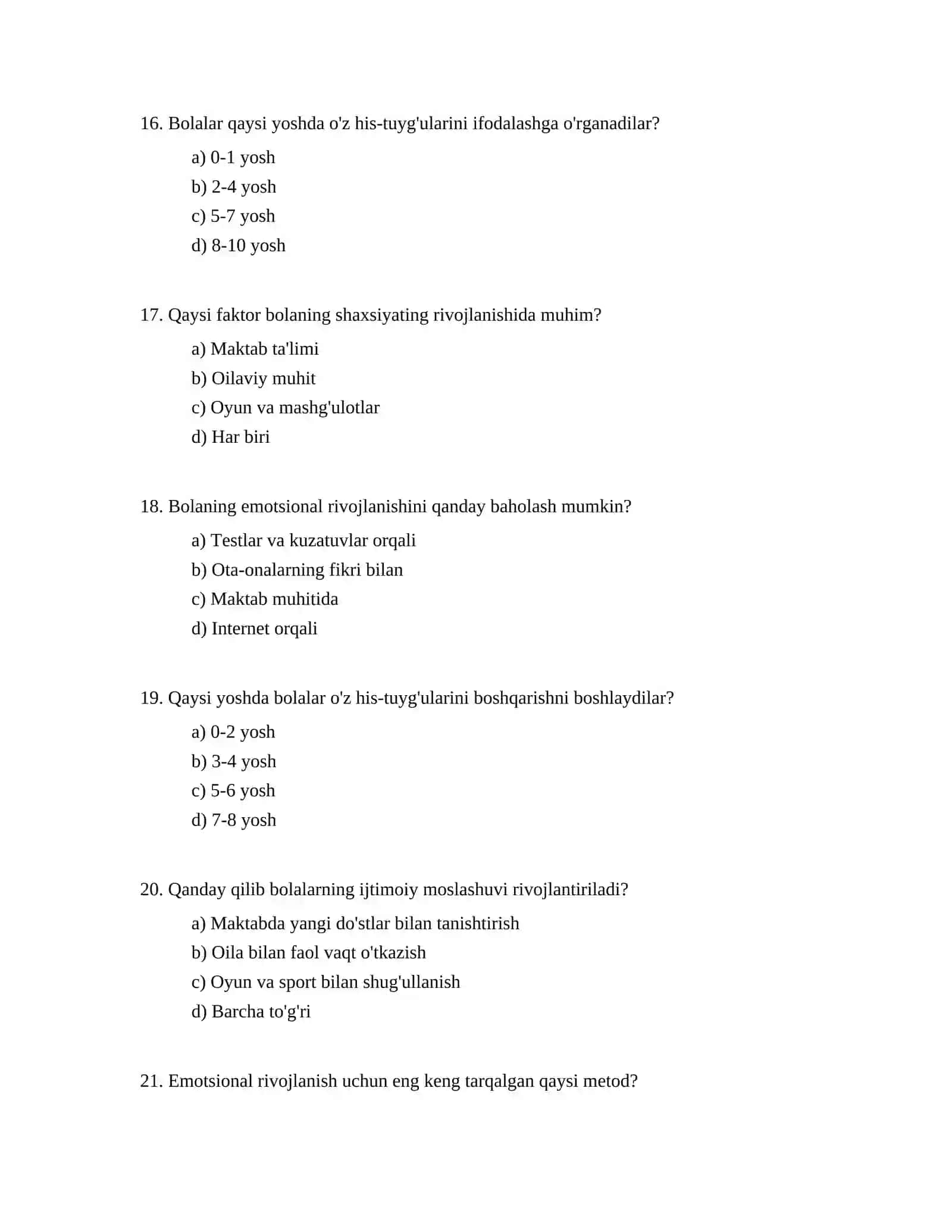 Emotsional rivojlanish bolaning qiziqishlari qobiliyatlari va ijtimoiy moslashuvga taʼsiri 4