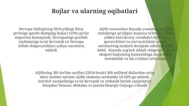 Savdo siyosatining global logistikaga ta’siri 4