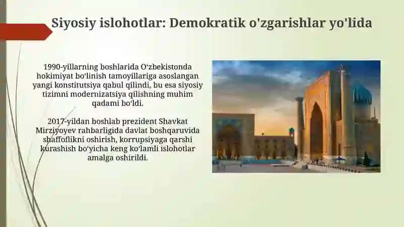 Mustaqillik: Tamal Toshidan Taraqqiyot Sari 4