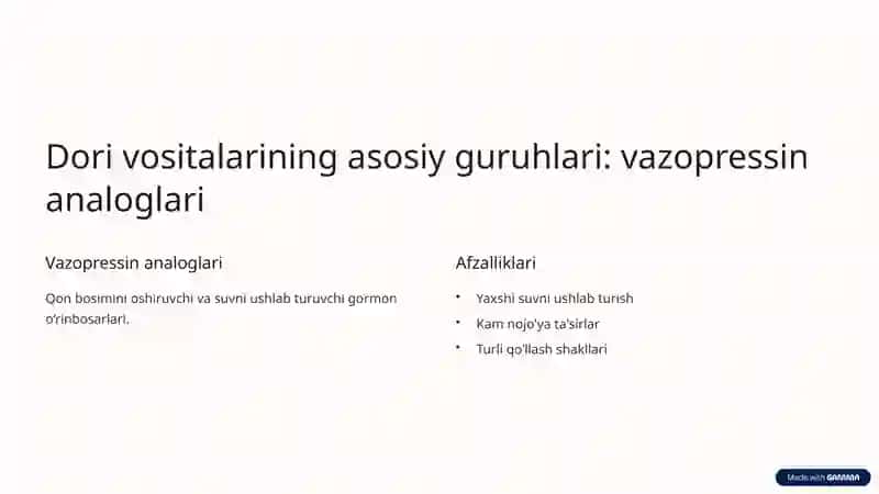 Qandsiz diabetni davolashda ishlatiladigan dori vositalari 4