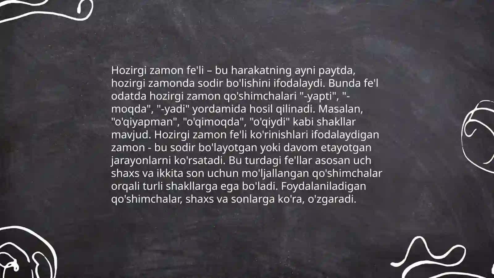 Fe'l zamonlari va ularning turlari 4