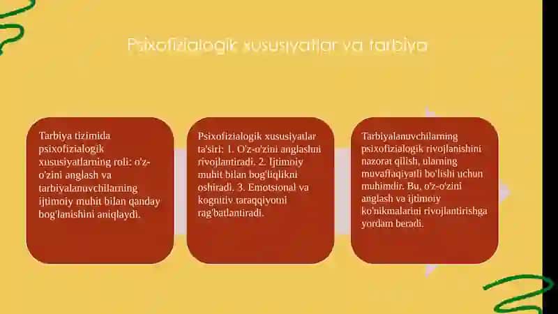 Tarbiyatizimining psixofizialogik xususiyatlari 4