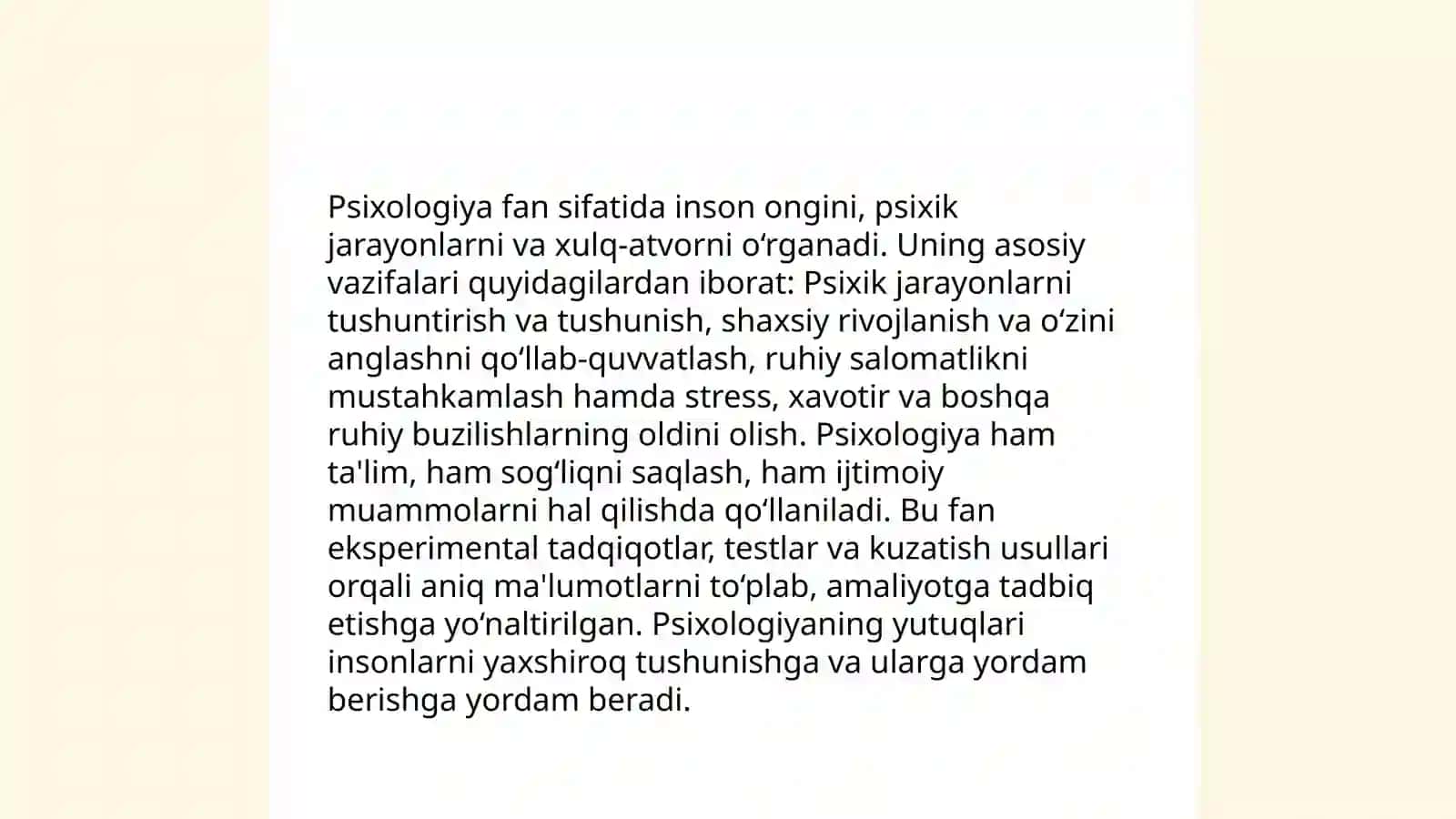 Psixologiya fanining maqsad va vazifalari 4