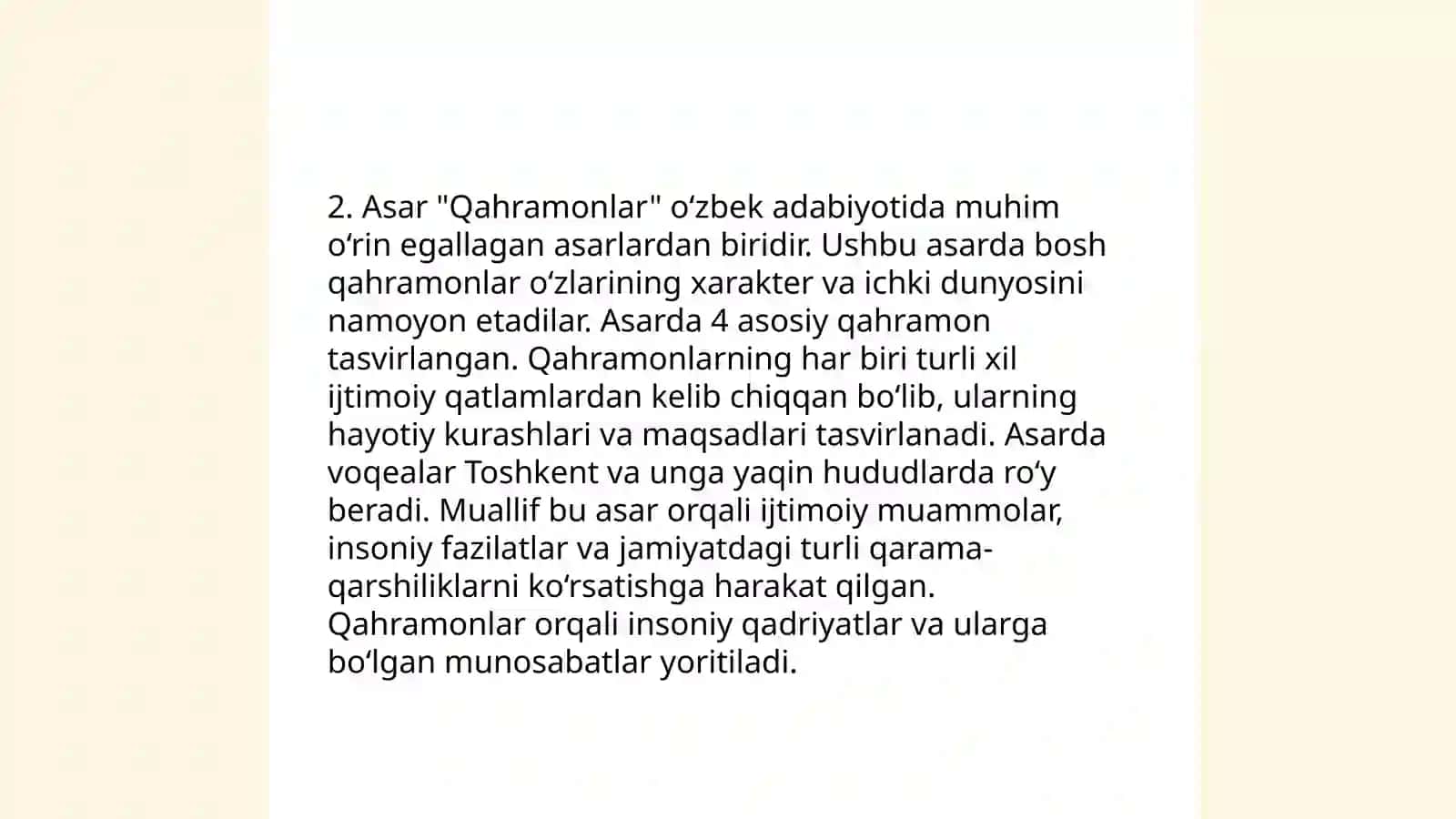 Muzqaymoq hikoyasi tahlili 4