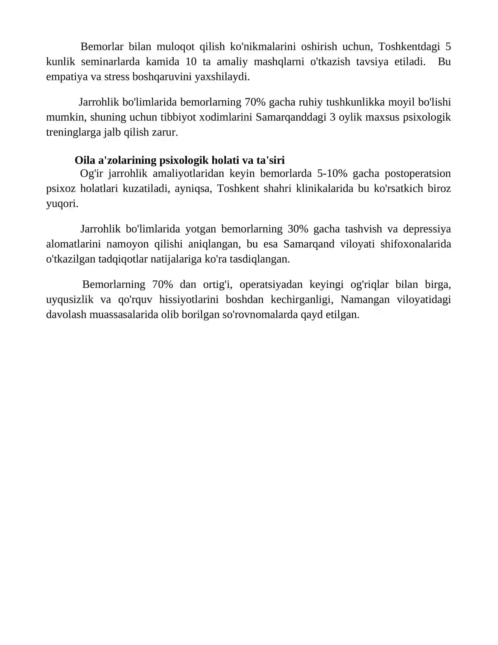 Jarrohlik boʻlimlaridagi bemorlar psixalogiyasi masalalari 4