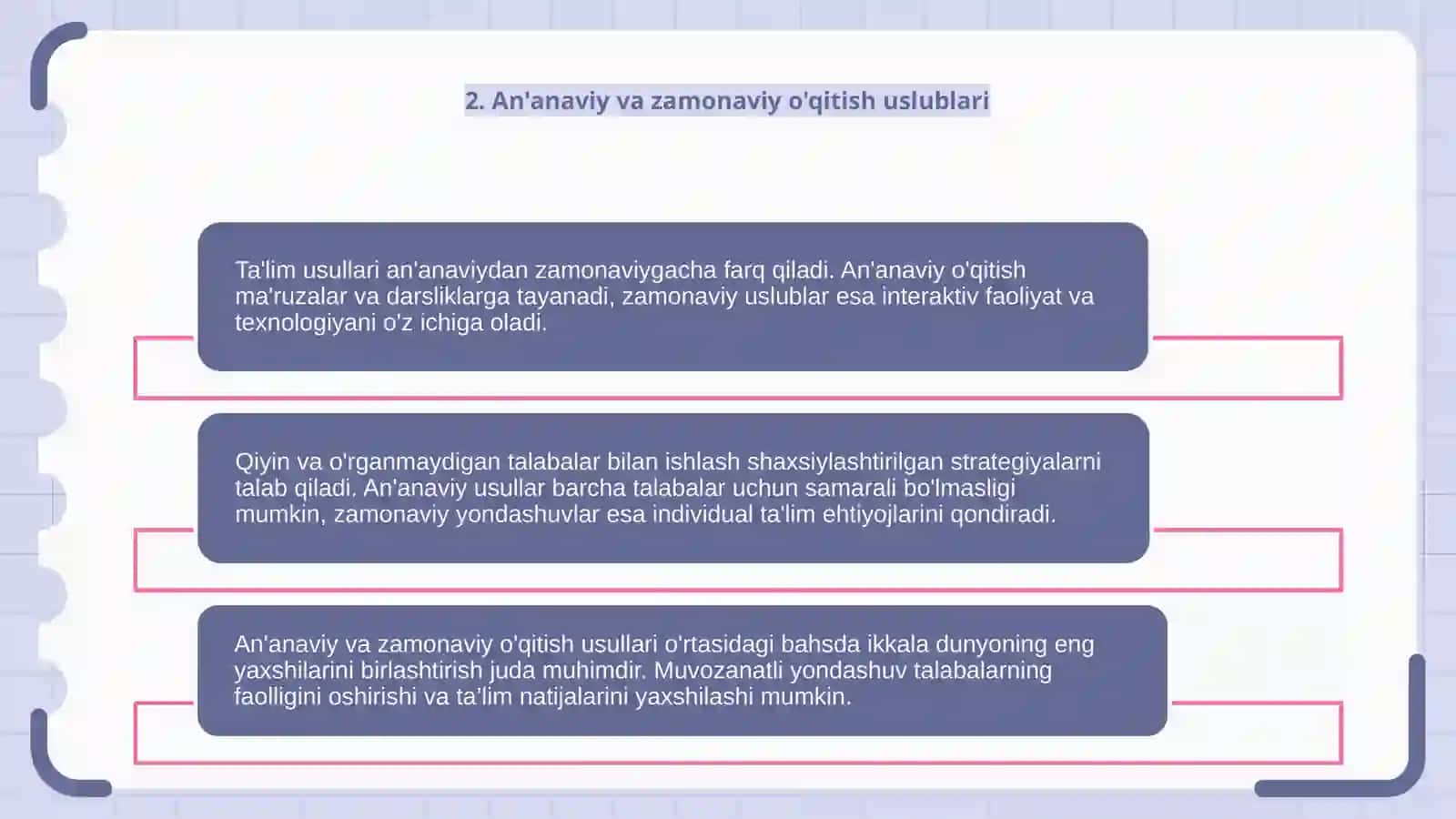 Tarbiyasi Qiyin va O'zlashtirmovchi O'quvchilar bilan ishlash Metodlari 4