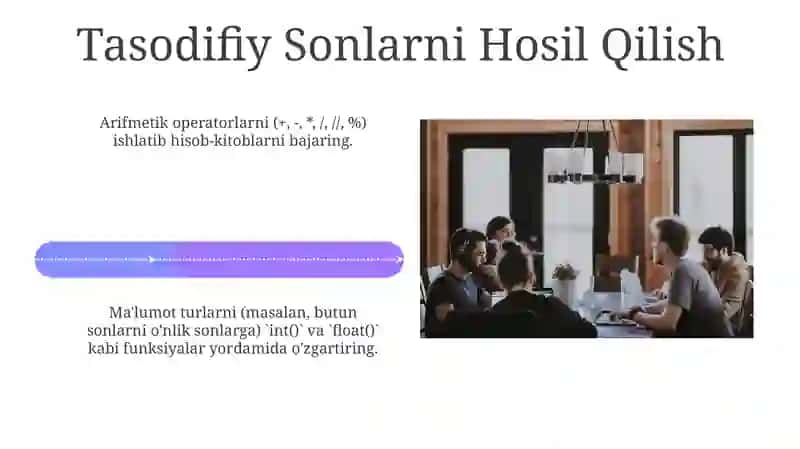 PYTHON da kompyuter sonlari bilan ishlash 4