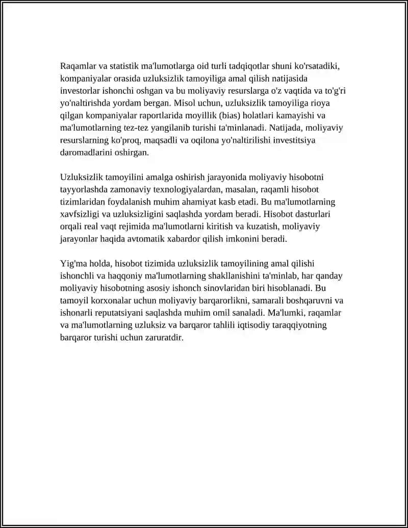 HISOBOTNI TUZUSHDA UZLUKSIZLIK TAMOYILI 4