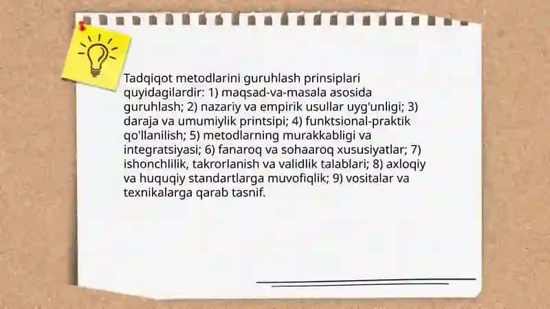 Ilmiy tadqiqot metodi va uning guruhlanishi 4