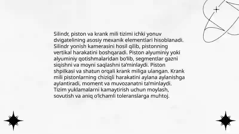 Spark mashinasining ichki yonuv dvigateli 4