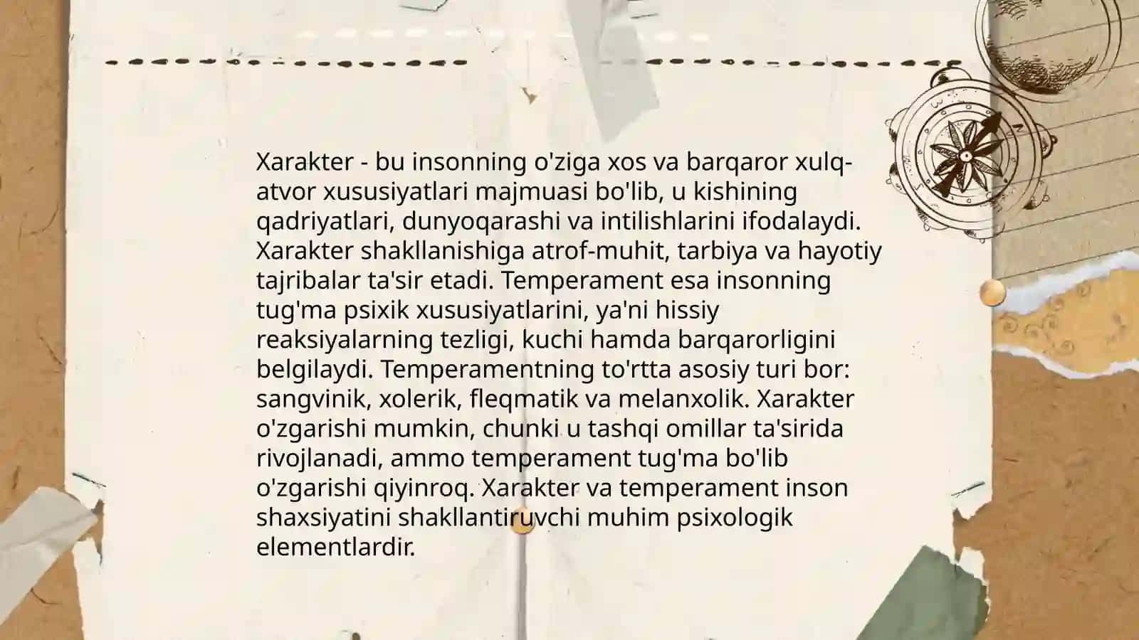 Xarakter haqida tushuncha 4