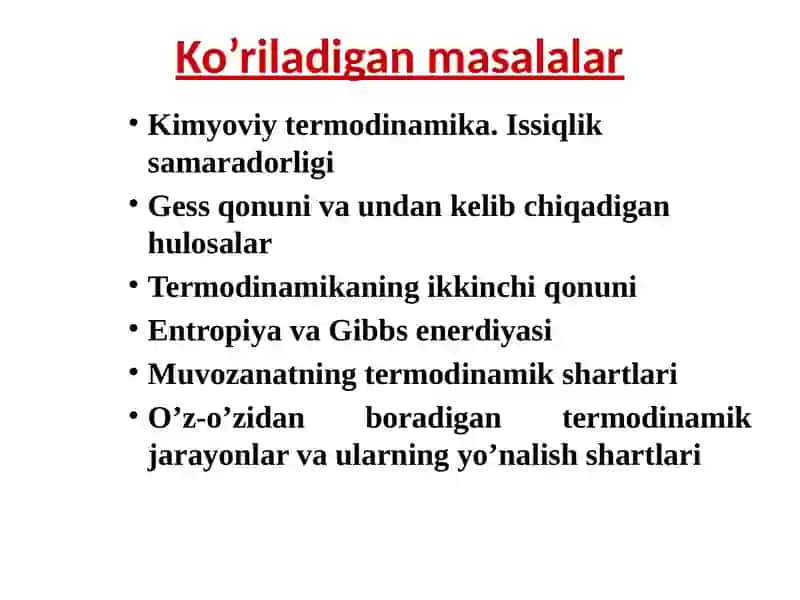 Kimyoviy termodinamika asoslari 4