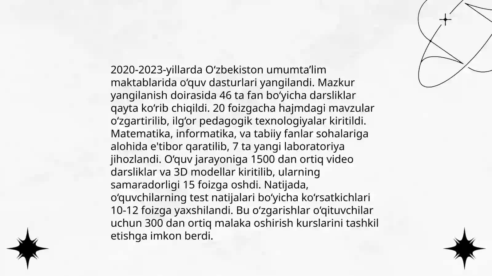 Maktabgacha ta'lim tizimidagi islohotlar 4