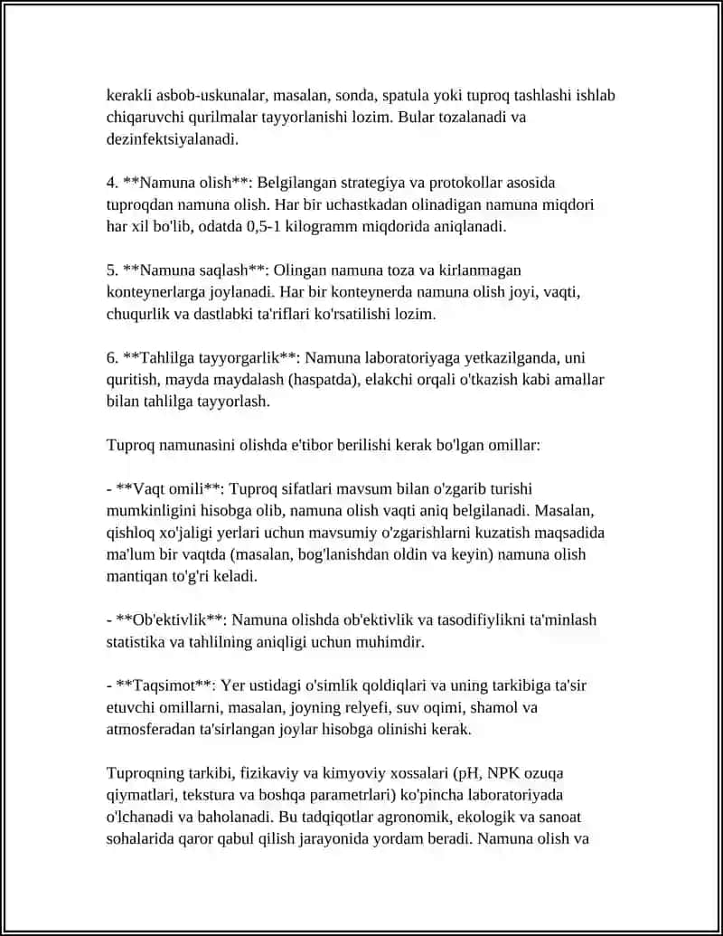 TUPROQSHUNOSLIKDA QOʻLLANILADIGAN TADQIQOT USULLARINI YORITISH 4