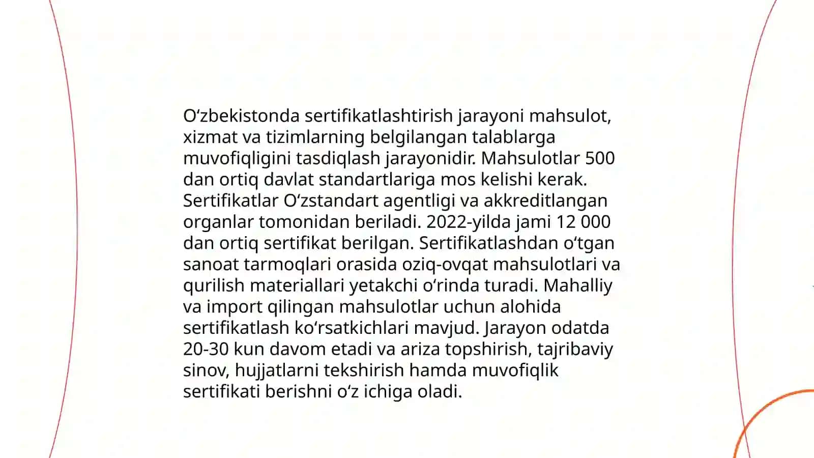 Oʻzbekistonda sertifikatlashtirish idoralarining faoliyatini oʻrganish 4