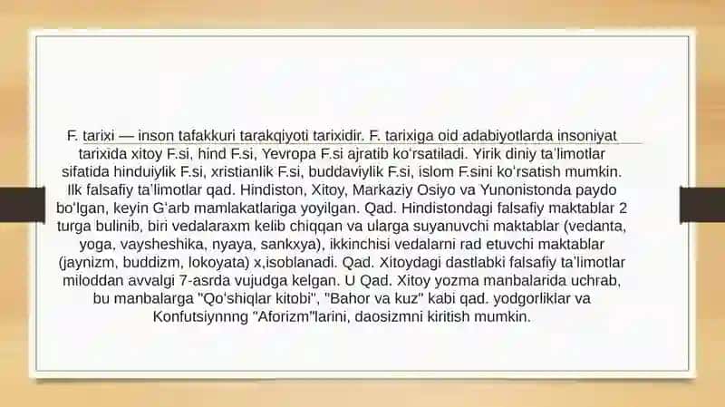 Falsafa tarixida inson mohiyatiga oid qarashlar tasnifi.. 4