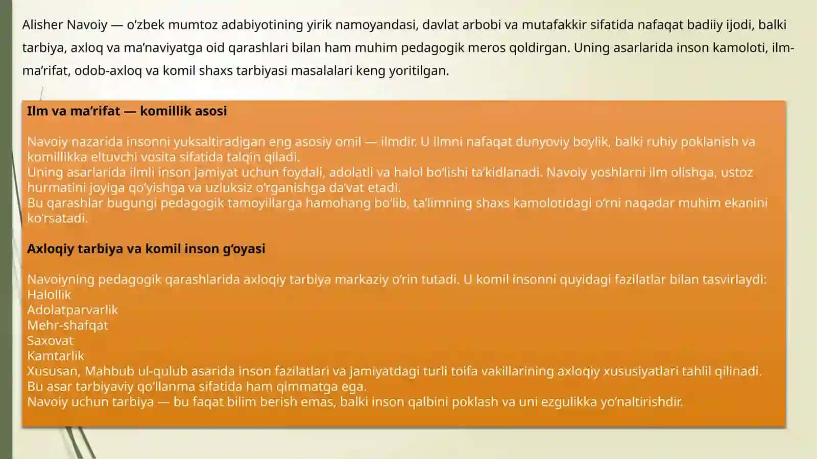 ALISHER NAVOIYNING PEDAGOGIK QARASHLARI 4