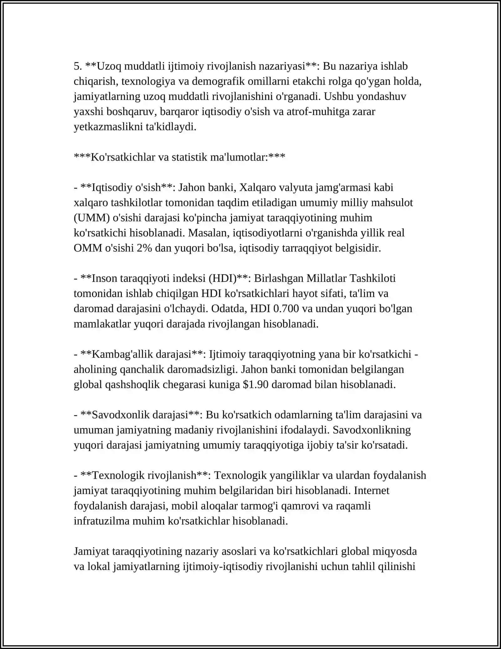 JAMIYAT TARAQQIYOTIDA TARIXNING MAZMUNI YOʻNALISHLARI VA KONSEPSIYALARI 4