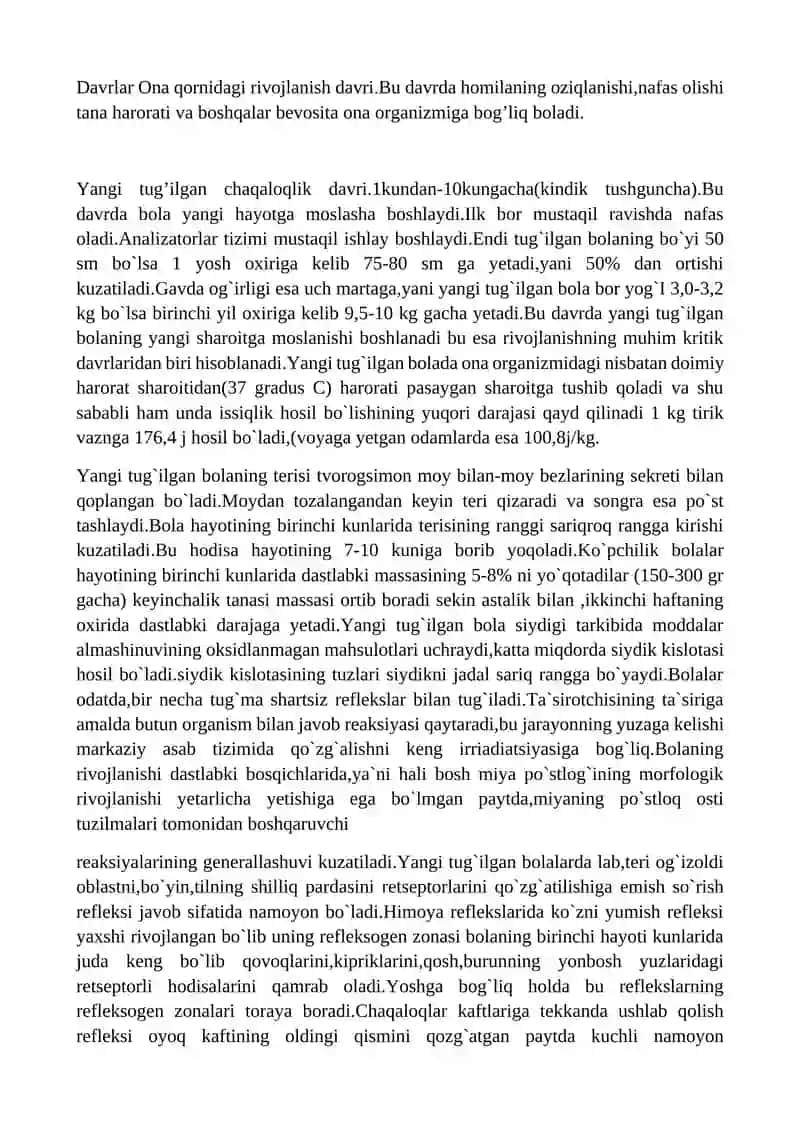ONTOGENEZNING ILK BOSQICHLARIDA INSONNING PSIXIK RIVOJLANISHIGA XOS XUSUSIYATLAR. 4