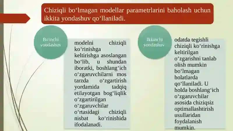 CHIZIQSIZ REGRESSIYA 4